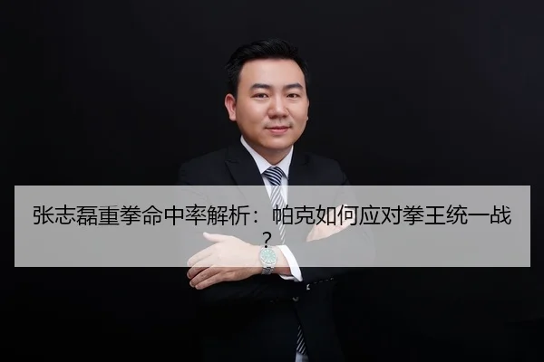 张志磊重拳命中率解析：帕克如何应对拳王统一战？